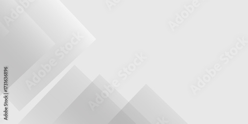 Disign abstract white backdrop with elegant shape design. Abstract white geometric shape background. Modern square shape graphic elements. Premium picture