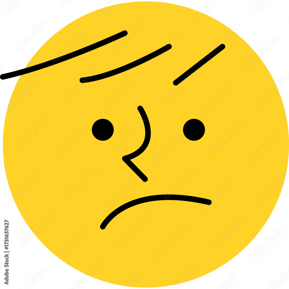 Fototapeta premium Round Abstract Comic Faces