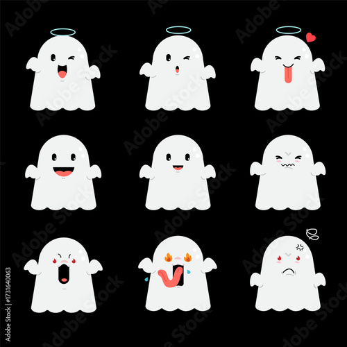 set of halloween monsters