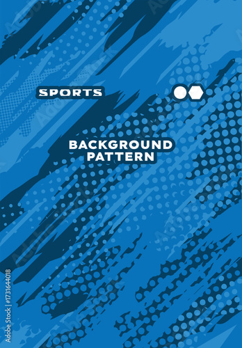 Abstract blue  background with grunge texture for jersey design, Abstract blue pattern for sports jersey, Sports background