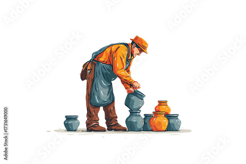 Metallurgist at work safety isolated