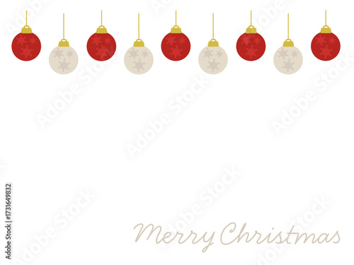 クリスマスオーナメント　フレーム　イラスト