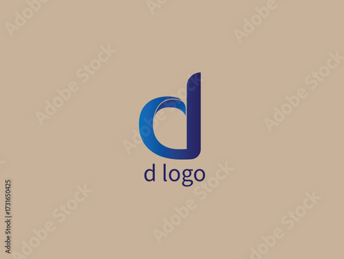 d digital logo vector creative and modern minimal logo d ,unique d logo ,3d logo d,tech logo d