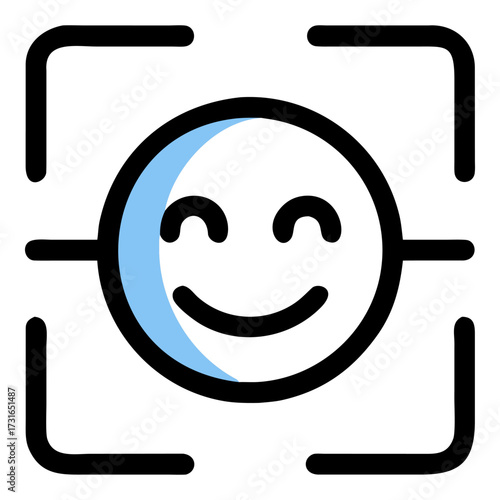 "Face ID Icons Bundle Biometric Security & Login Vector Set.