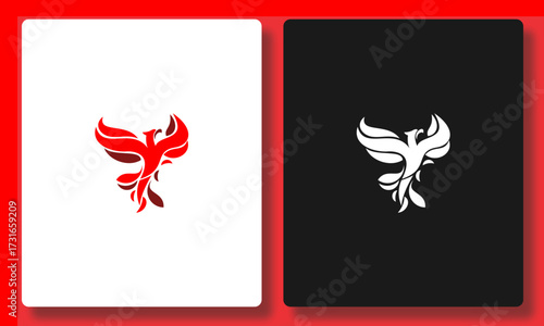 Fire Phoenix Gradient Logo
