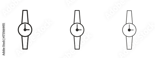 Watch icon for web. simple element illustration with editable strokes