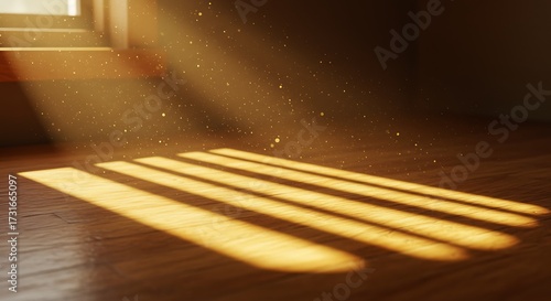 Sunlight streaks through window