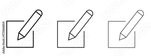 Post icon for web. simple element illustration with editable strokes