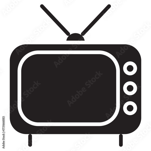 Television Icon, The Power of Television, Shaping Culture Through the Screen, Television as a Window to the World, The Evolution of Broadcast Media, vector