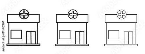 Pharmacy icon for web. simple element illustration with editable strokes