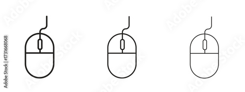 Mouse icon for web. simple element illustration with editable strokes