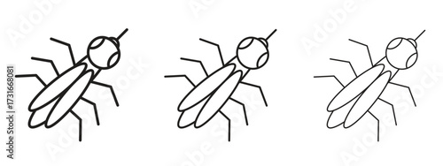 Mosquito icon for web. simple element illustration with editable strokes