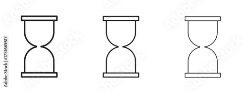 Hourglass icon for web. simple element illustration with editable strokes