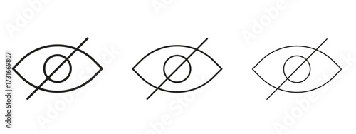 Hide icon for web. simple element illustration with editable strokes