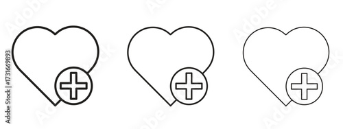 Health care icon for web. simple element illustration with editable strokes