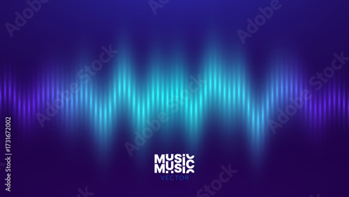 Abstract Digital EQ Equalizer Music 3D Particles Bokeh Visualization. Sound Wave Design Element. Modern Dynamic Particles Colored Background Design for Music, Sport, Science Events Banners. Vector.