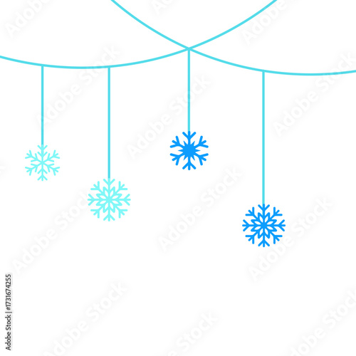 Christmas Snowflake Border Decoration