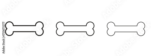 Bone icon for web. simple element illustration with editable strokes