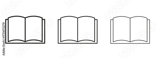 Book icon for web. simple element illustration with editable strokes