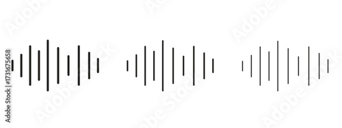 Audio icon for web. simple element illustration with editable strokes
