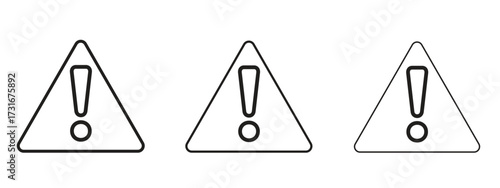 Alert icon for web. simple element illustration with editable strokes