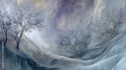 Abstract white winter background with beautiful and different color combinations 