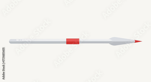 Sleek illustration of a modern minimalist missile design concept