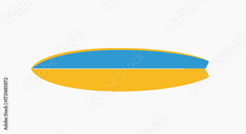 Stylish graphic composition with blue and yellow design elements on white