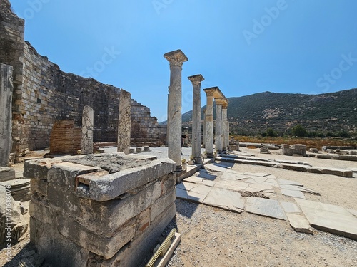 Ancient Ephesus, ruins in Turkey, ruins of the Ancient Roman and Ancient Greek empires, Selcuk, Izmir province
