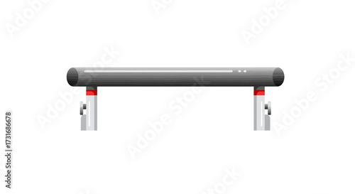 Vector Illustration of an Adjustable Height Hurdle Used in Athletic Training