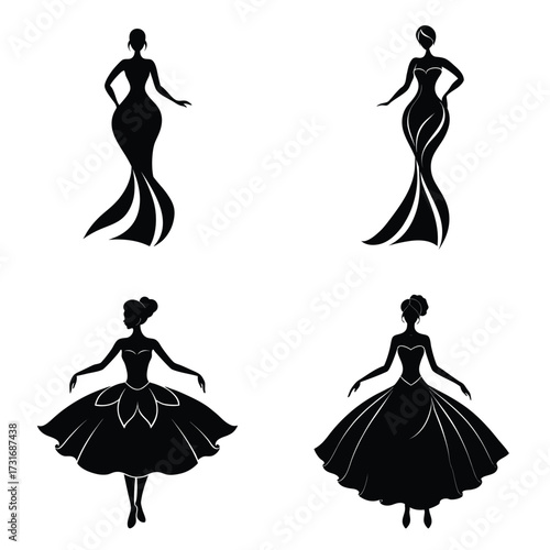 Elegant Silhouette Dresses Collection of Formal Gowns for Special Occasions