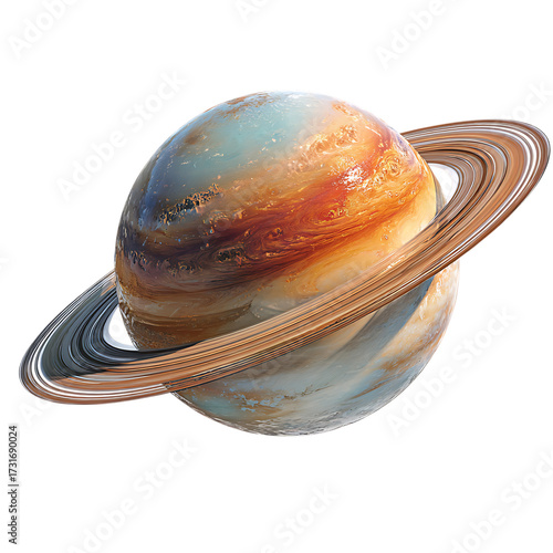 Realistic Saturn planet png