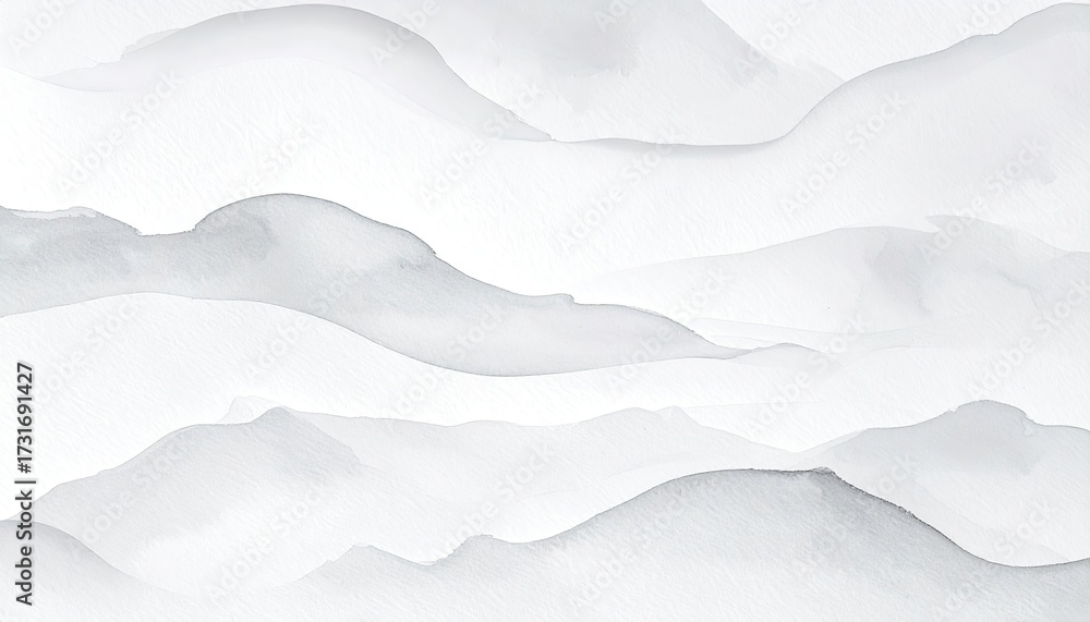 Obraz premium Abstract grayscale mountains, layered, soft