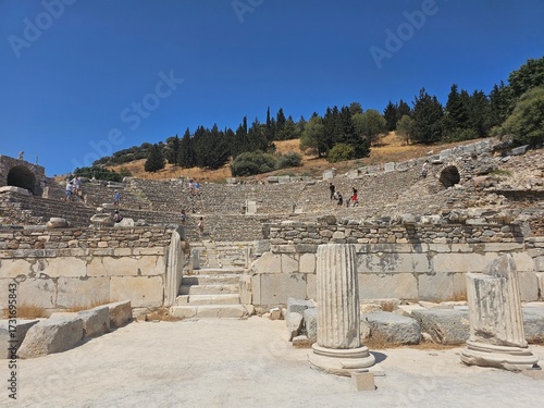 Ancient Ephesus, ruins in Turkey, ruins of the Ancient Roman and Ancient Greek empires, Selcuk, Izmir province