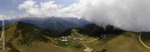 Aerial view of Pokut plateau