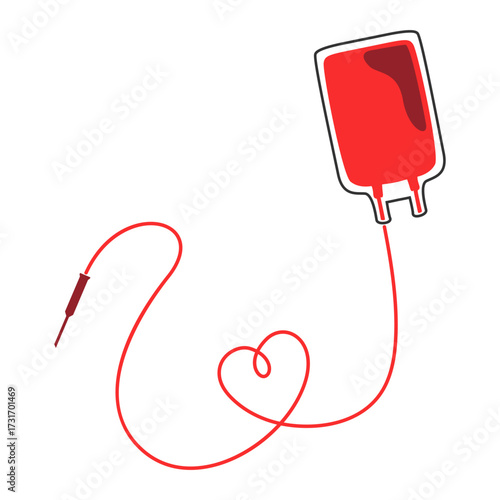 Blood donation care icon design