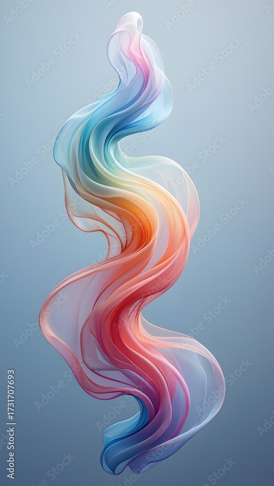 Obraz premium Abstract flowing colors create a visually stunning and captivating composition art piece