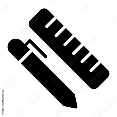 pencil and ruler