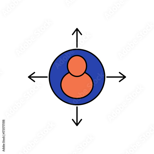 Detective icon outline editable stroke line drawing eps