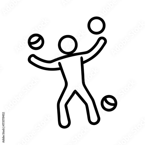 Playful illustration of two stick figures engaged in a fun activity, showcasing joy and teamwork, with a vibrant background emphasizing movement and energy in a creative style