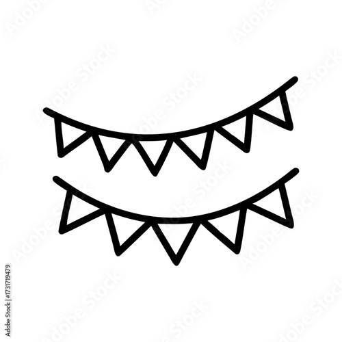 Abstract black and white illustration of two curved lines resembling a minimalist wave pattern, creating a sense of movement and fluidity in a modern design concept
