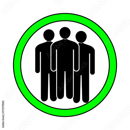 Group Meeting Permitted, Social Gathering Area, Approved Assembly Zone, People Allowed Here, Designated Social Spot