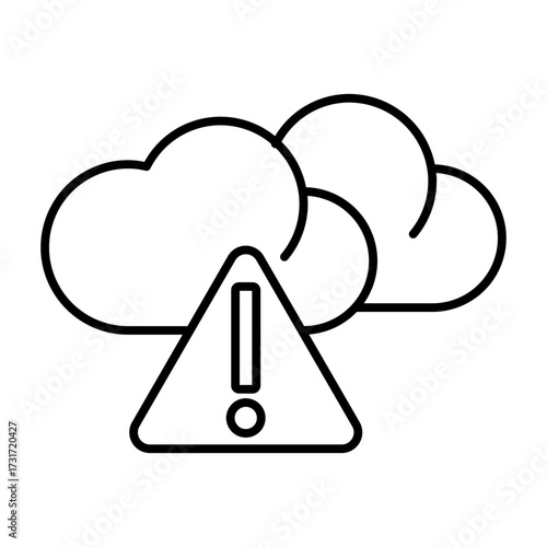 bad weather line icon