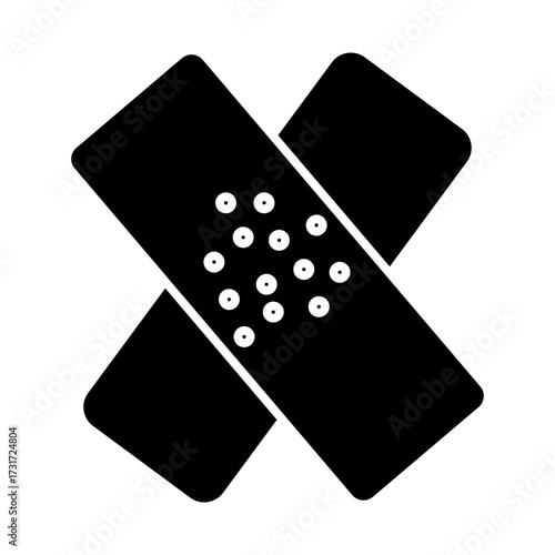 bandage glyph icon