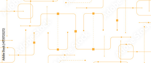 Vector abstract futuristic technology with geometric with crossed lines and dots.