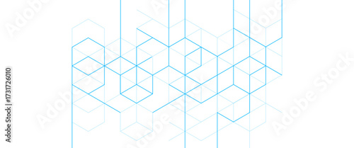 Vector abstract minimal geometrical futuristic tech geometric blue triangles lines and dots background