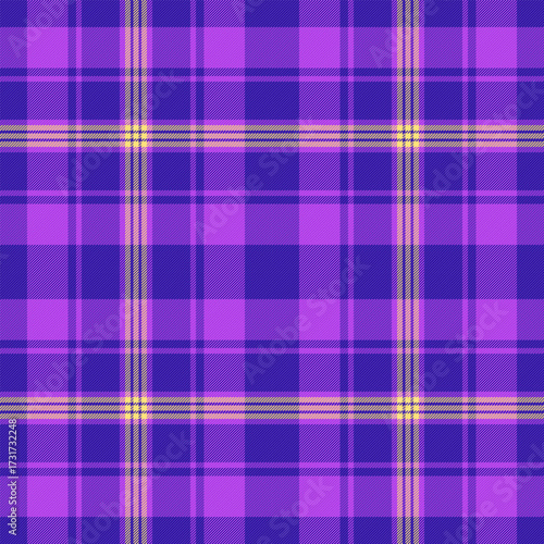 Vibrant purple plaid pattern.  Versatile design for backgrounds, textiles, fashion projects. Use for unique creative works requiring a touch of pattern and color.