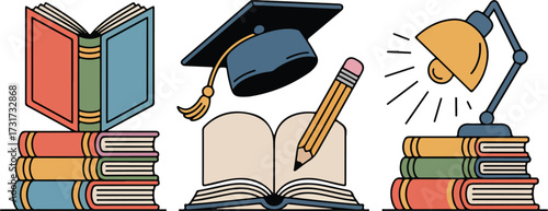 Educational books and study tools for learning and research