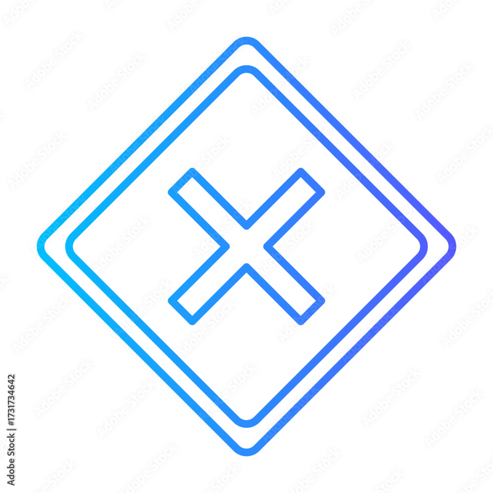 Obraz premium irritant gradient icon