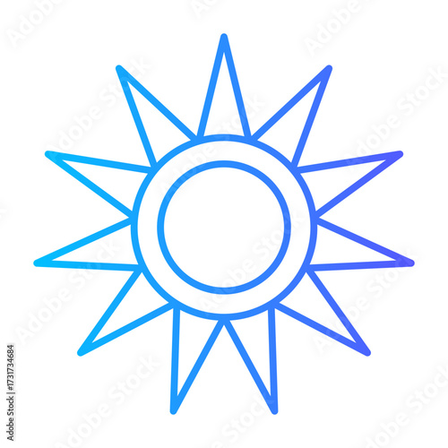 optical radiation gradient icon